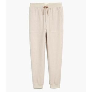 Madewell Waffleback Jogger Pants Size M Cream / Beige